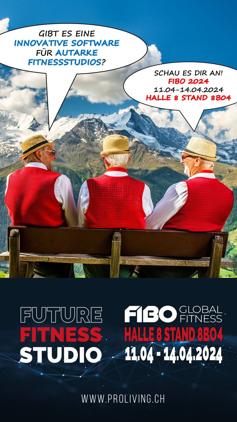 Besuche uns auf der FIBO 2024 – Halle 8 Stand 8B04